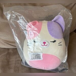 Nell The Pink and Purple Calico Cat Squishmallow - 8” NWT